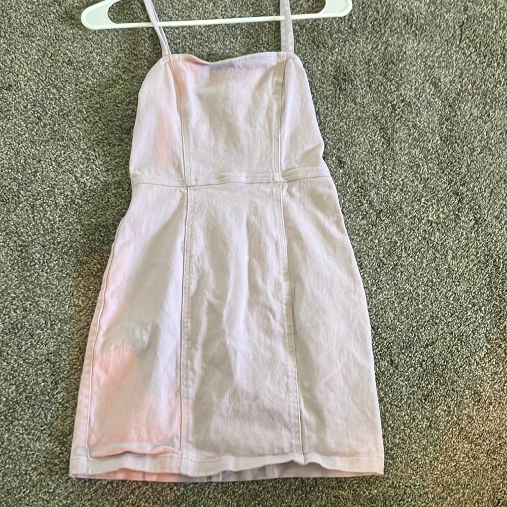 H&M purple denim dress